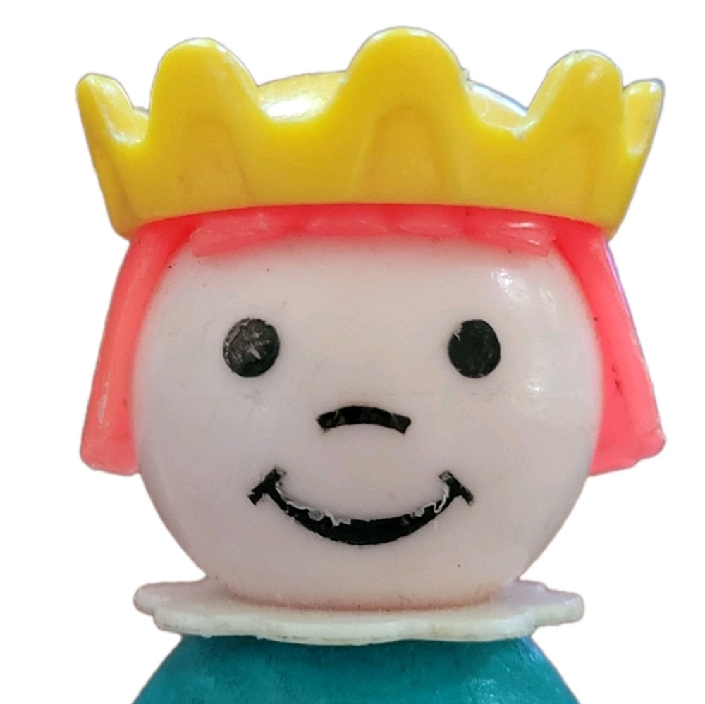 Fisher Price Little People Princess Vintage 993 Castle TURQUOISE Wood Body - Picture 2 of 10